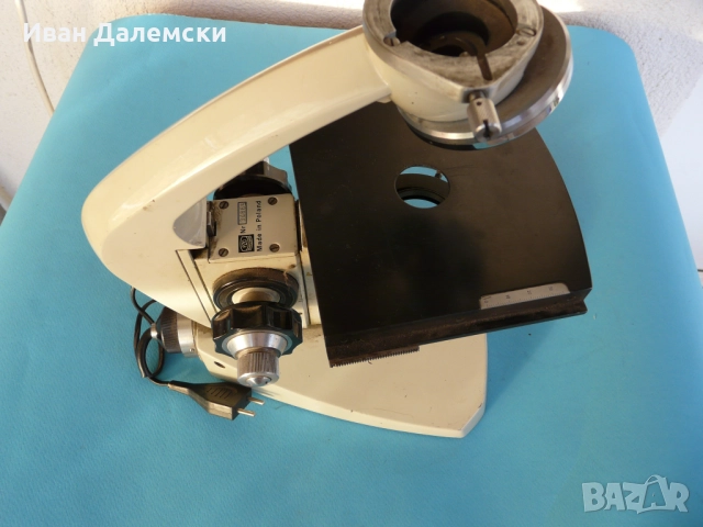 Полски микроскоп PZO - тяло и части, снимка 2 - Обективи и филтри - 52709839