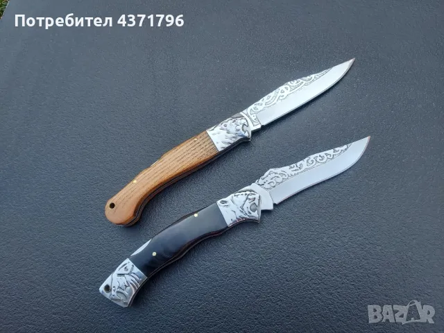 Сгъваем нож с гравирано острие и дръжка,M104, снимка 4 - Ножове - 49049592