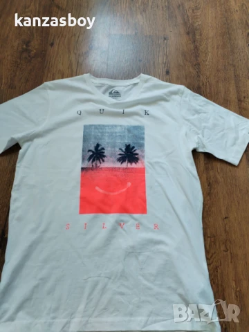 quiksilver - страхотна мъжка тениска КАТО НОВА S, снимка 5 - Тениски - 51196370