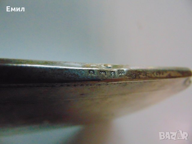 Антикварно сребърно огледало Англия , снимка 3 - Колекции - 30773351