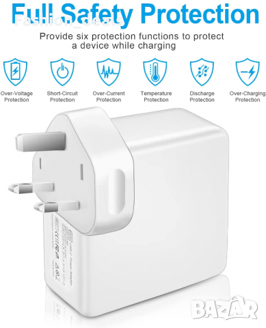 Ново зарядно 100W за лаптоп Mac Book Pro захранващ Стенен адатпер, снимка 2 - Друга електроника - 36557362