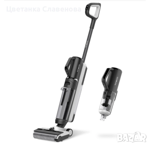 Вертикална прахосмукачка Tineco Floor One S5 Combo Plus, 22 W, 21.6 V, 0.45 L, Wi-Fi, Син, снимка 8 - Прахосмукачки - 52467232