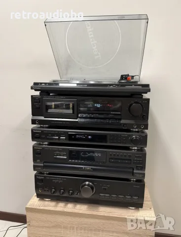 🔊Ретро аудио сет TECHNICS - усилвател, CD плеър, дек, тунер и грамофон + тонколони🔉, снимка 6 - Аудиосистеми - 56312637