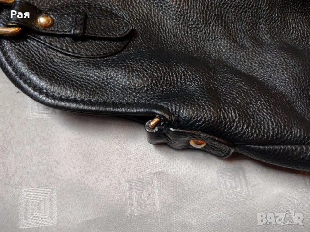 Кожена дамска голяма чанта в цвят черен Cristhelen B, снимка 6 - Чанти - 50665342