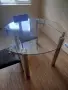 стъклена кръгла маса, снимка 1