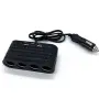 Разклонител за запалка с 4 гнезда 2 USB и Type-C порт 50 см, снимка 2