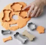 3 размера лапа лапи лапички сет метални резци форми украса торта сладки бисквитки тесто форма резец, снимка 4