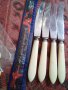 4 Ножчета стари СССР неръждавейка Кухненски ножчета за Масло 31956, снимка 3