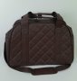 Firetrap - Мъжка чанта Quilted Holdall, цвят  тъмнокафяв, размери - 47x25x26.        , снимка 6