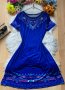 Нова турско синя рокля, снимка 1 - Рокли - 42810279