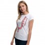 Нова дамска бяла тениска с трансферен печат Шевица, Етно мотив, България, снимка 8