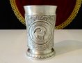 Чаша от калай Козирог. , снимка 1 - Антикварни и старинни предмети - 37783622