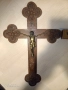 Стар кръст разпятие Христово,голям,тежък кръст от божи гроб,донесен преди 50,Исус Христос, снимка 12
