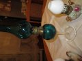 Керамични  настолни лампи , комплект кер.съдове ,обшити с ратани свещници, снимка 13