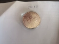 СРЕБРО 1 OZ КАНАДСКИ КЛЕНОВ ЛИСТ 2019 1 УНЦИЯ, снимка 1