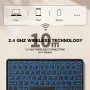 Универсална Безжична Bluetooth клавиатура с тъчпад за телефон таблет, снимка 4