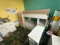 Немско детско двуетажно легло + бюро, снимка 2