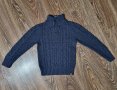 Тъмно син пуловер HM 128см-8лв, снимка 1