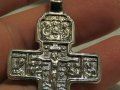 сребърен синджир с сребърно кръстче с Исус Христос и вси светии, снимка 14