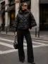 Дамско късо капитонирано яке 259 – Black, снимка 1
