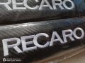 ТОП !!! Супер качество черен карбон кожа протектор калъфи за колан РЕКАРО RECARO  за кола автомобил , снимка 7