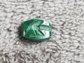 Камък хризопраз гема паун, снимка 1