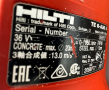 Hilti TE 6-A36 AVR - Мощен акумулаторен перфоратор 36V, снимка 4