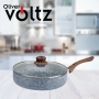 Тиган с капак Voltz Siena, Дълбок, Мраморно каменно керамично покритие, снимка 2