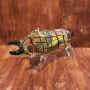 Стъклена фигура на бик от художествено стъкло, снимка 2