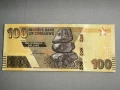 Банкнота - Зимбабве - 100 долара UNC | 2020г., снимка 1