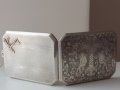 Стара авторска сребърна табакера/800 проба/сребро сребърен сребърни злато/, снимка 11