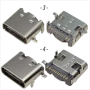 Букса конектор USB Type-C  16 pin ,17 pin USB 3.1 , USB 3.2 SMT Connector, снимка 3
