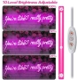 Нов LED неонов надпис You're Like Really Pretty 82см розов USB знак стена, снимка 4