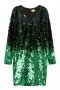 Зелена празнична рокля H&M с пайети, снимка 1