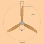 Таванен вентилатор с LED светлина -50% отстъпка -  Brizy Bright Ceiling Fan, снимка 6