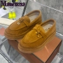 мокасини от естествен велур loro piana , снимка 3