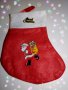 ПРОМО Коледно чорапче с Дядо Коледа с чифт детски коледни чорапи и картичка чорапки памук подарък, снимка 3