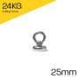 25mm 25кг Магнит за магнитен риболов, с кука (халка) Magnet fishing, снимка 2