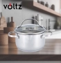 Тенджера Voltz, различна съвместимост, Инокс, снимка 5
