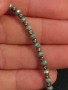 Гривна на конец със сребърни топчета и мъниста в тюркоазено, снимка 2