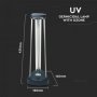 Бактерицидна Антивирусна Лампа 38W UV-C с Озон До 60м2, снимка 4