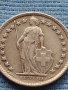 Сребърна монета 0.835 проба 1/2 франк1943г. Швейцарска Конфедерация 39654, снимка 8