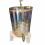 Голям диспенсър за напитки 8L с дървена стойка и златист кран, снимка 5