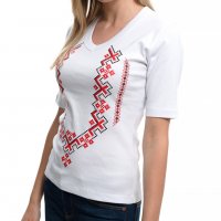 Нова дамска блуза с трансферен печат Шевица, България, Етно мотив, снимка 5 - Тениски - 28013549