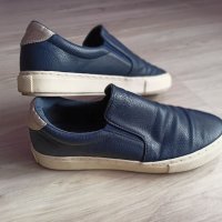 Тъмно сини кожени обувки Next/38, снимка 2 - Дамски ежедневни обувки - 40695933