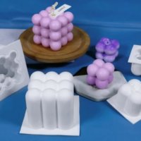 3D Кубче 9 топчета buble силиконов молд форма фондан гипс свещ шоколад , снимка 5 - Форми - 31229627