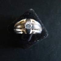 Сребърен пръстен с циркон, снимка 1 - Пръстени - 42267676