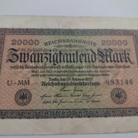 Райх банкнота - Германия - 20 000марки / 1923 година - 17991, снимка 4 - Нумизматика и бонистика - 31020370