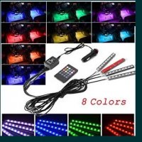 Автомобилно Цветно LED RGB осветление за автомобил кола с дистанционно, снимка 5 - Аксесоари и консумативи - 30462618