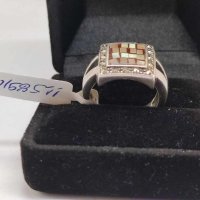 Сребърен пръстен с Опал-7,80гр/925, снимка 4 - Пръстени - 44477011